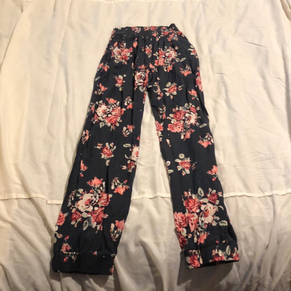 Floral joggers